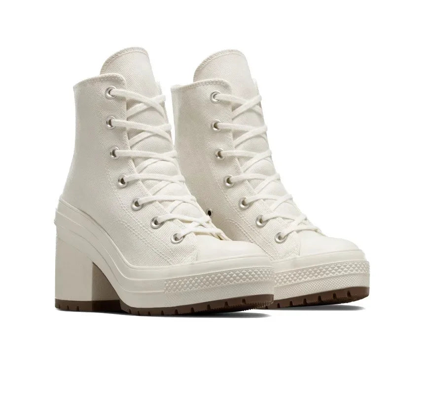 Modern Women's Platform Lace-Up Footwear with Contemporary Style