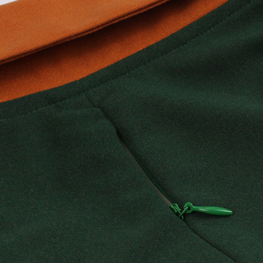 Women’s Vintage-Inspired Dress with Bow Collar and Waist Belt