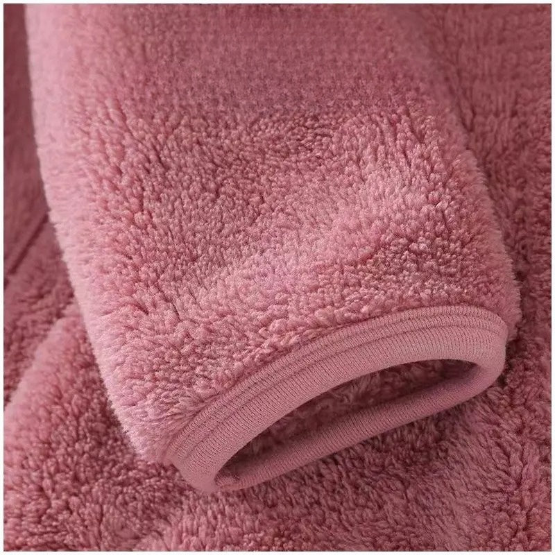 Women’s Soft Fleece Hoodie Jacket with Front Pocket